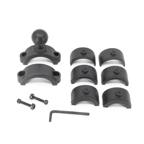 Ball Joint 1&quot;, Pipe mount 28/33/38mm Aluminium