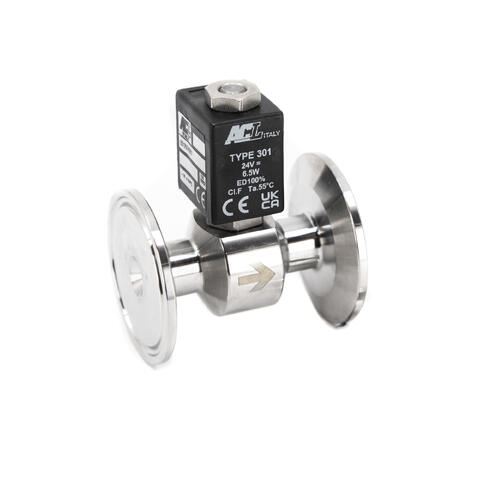 Solenoid valve, TC 1.5&quot;, NC, DC24V, &#216;2.0 0-3 bar, 2.0mm orifice