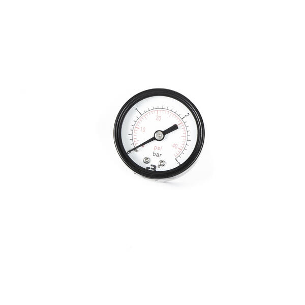 Analog Pressure Gauge, 3/8&quot; pushfit 0-3 bar /  0-42 PSI